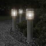 Vidaxx Außenstehleuchte 60 cm Edelstahl silberfarben