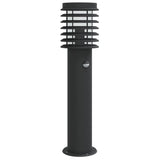 VidaXL Außenstehleuchte mit Sensor 60 cm Edelstahl schwarz