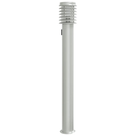 Vidaxx Außenstehleuchte mit Fassung 110 cm Edelstahl silber