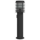 Vidaxx Außenstehleuchte mit Fassung 60 cm Edelstahl schwarz