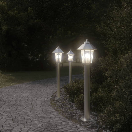Vidaxx Außenstehleuchte 80 cm Edelstahl silberfarben