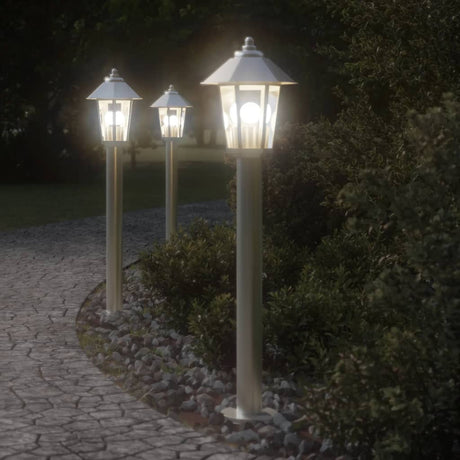 Vidaxx Außenstehleuchte 80 cm Edelstahl silberfarben