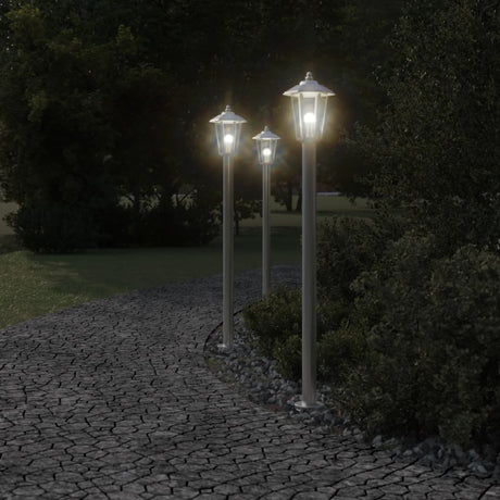 Vidaxx Außenstehleuchte 120 cm Edelstahl silberfarben