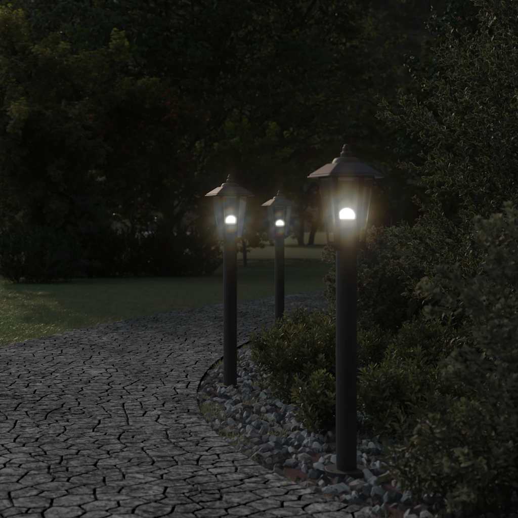 Vidaxx Außenstehleuchte 80 cm Edelstahl schwarz