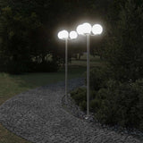 Vidaxx Außenstehleuchte 2 Stk. 215 cm Edelstahl silberfarben