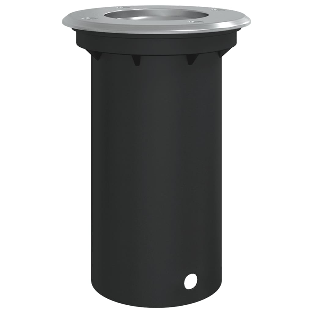 Vidaxx Außen-Bodenbeleuchtung rund 10,5x10,5 cm Aluminiumguss schwarz