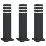 Vidaxx Außenstehleuchten 3 Stück 50 cm Aluminium schwarz