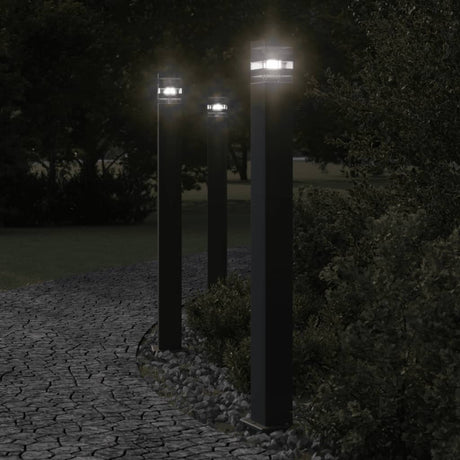Vidaxx Außenstehleuchte 110 cm Aluminium schwarz