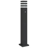 VidaXL Außenstehleuchte mit Sensor 80 cm Aluminium schwarz