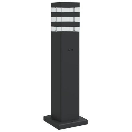 VidaXL Außenstehleuchte mit Fassung 50 cm Aluminium schwarz