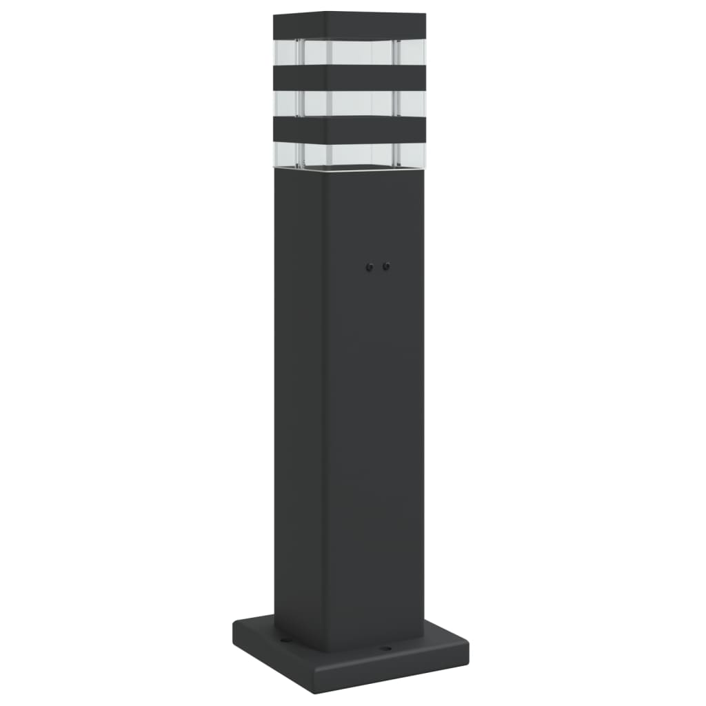 VidaXL Außenstehleuchte mit Fassung 50 cm Aluminium schwarz
