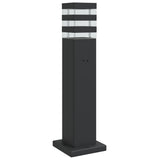 VidaXL Außenstehleuchte mit Fassung 50 cm Aluminium schwarz