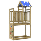 Vidaxx Spielturm mit Felswand 110,5x52,5x215 cm imprägniertes Holz