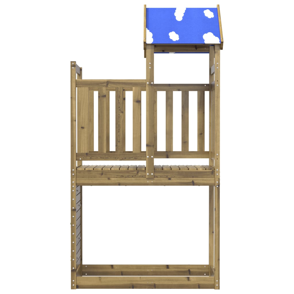 Vidaxx Spielturm mit Felswand 110,5x52,5x215 cm imprägniertes Holz