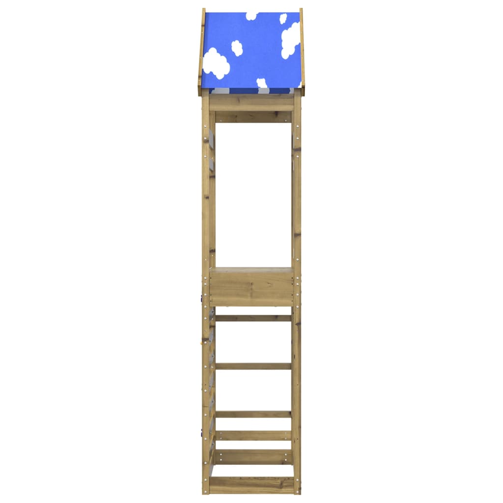 Vidaxx Spielturm mit Kletterwand 85x52,5x265 cm imprägniertes Holz