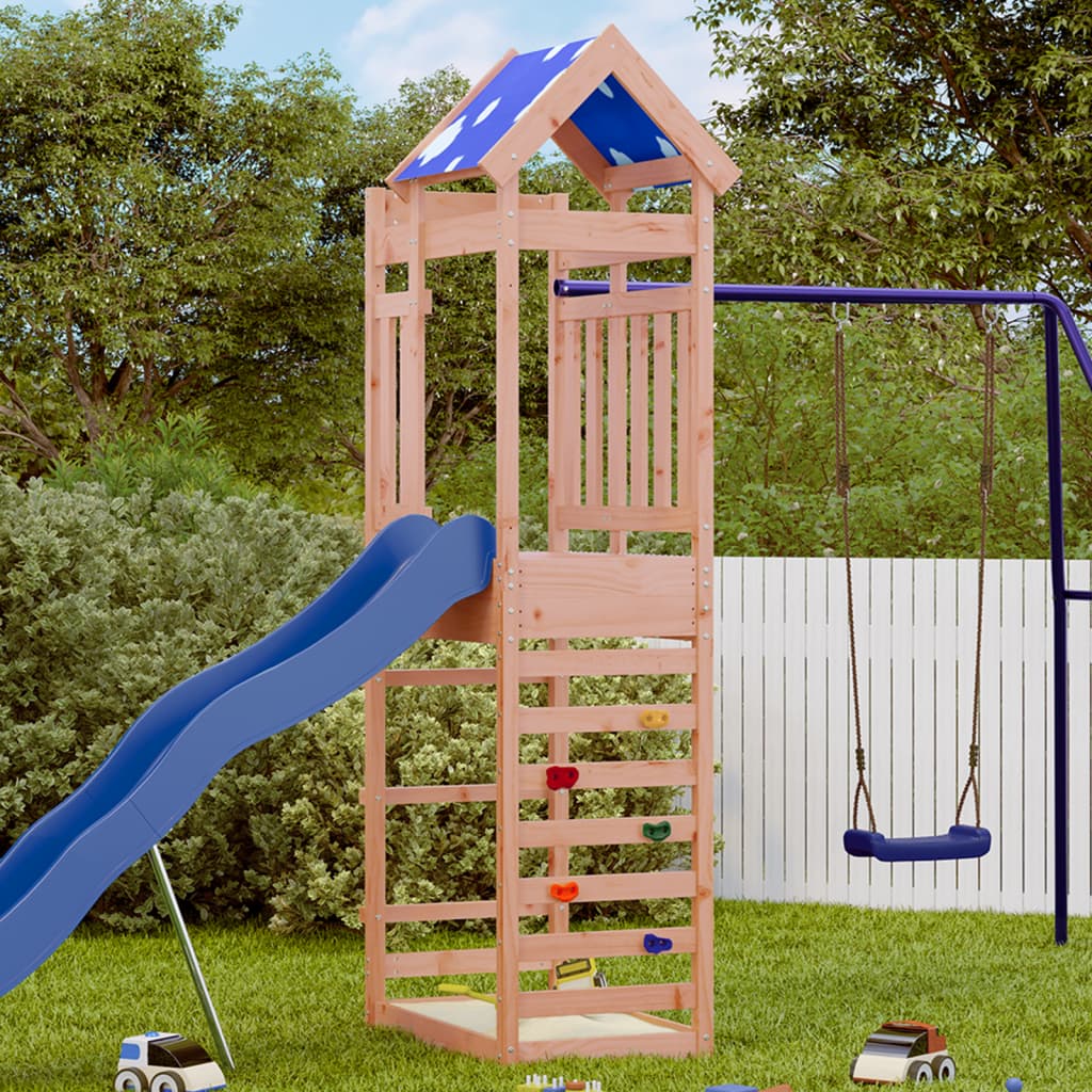 VidaXL Spielturm mit Felswand 85x52,5x239 cm Douglasie