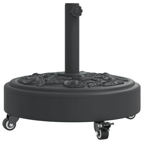 Vidaxx Sonnenschirmständer mit Rädern für Stange von ø38 48 mm 27 kg rund