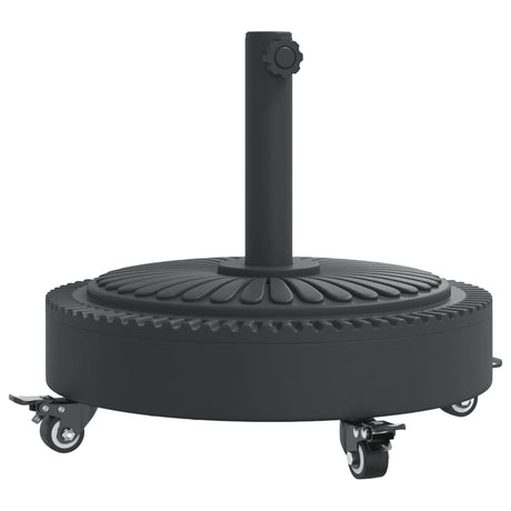 Vidaxx Sonnenschirmständer mit Rädern für Stange von ø38 48 mm 27 kg rund