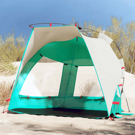 VidaXL Strandzelt 2-Personen wasserdicht Schnellverschluss meergrün