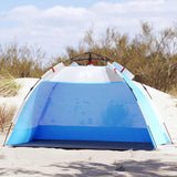 VidaXL Strandzelt 2-Personen wasserdicht Schnellspanner azurblau