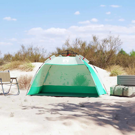 VidaXL Strandzelt 2-Personen wasserdicht Schnellverschluss meergrün