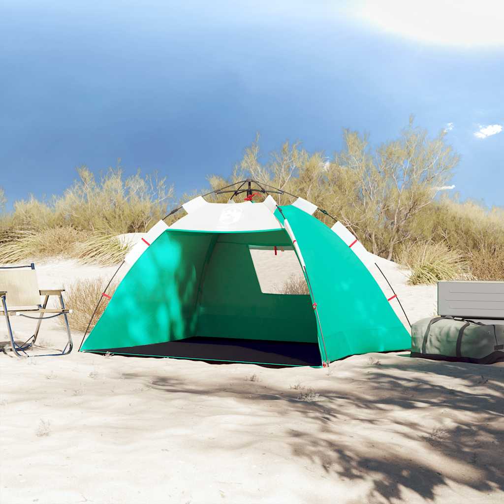 VidaXL Strandzelt 2-Personen wasserdicht Schnellverschluss meergrün