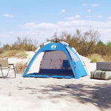 VidaXL Strandzelt 2-Personen wasserdicht Schnellspanner azurblau