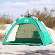 VidaXL Strandzelt 2-Personen wasserdicht Schnellverschluss meergrün