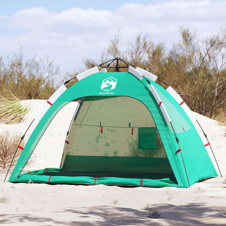 VidaXL Strandzelt 2-Personen wasserdicht Schnellverschluss meergrün