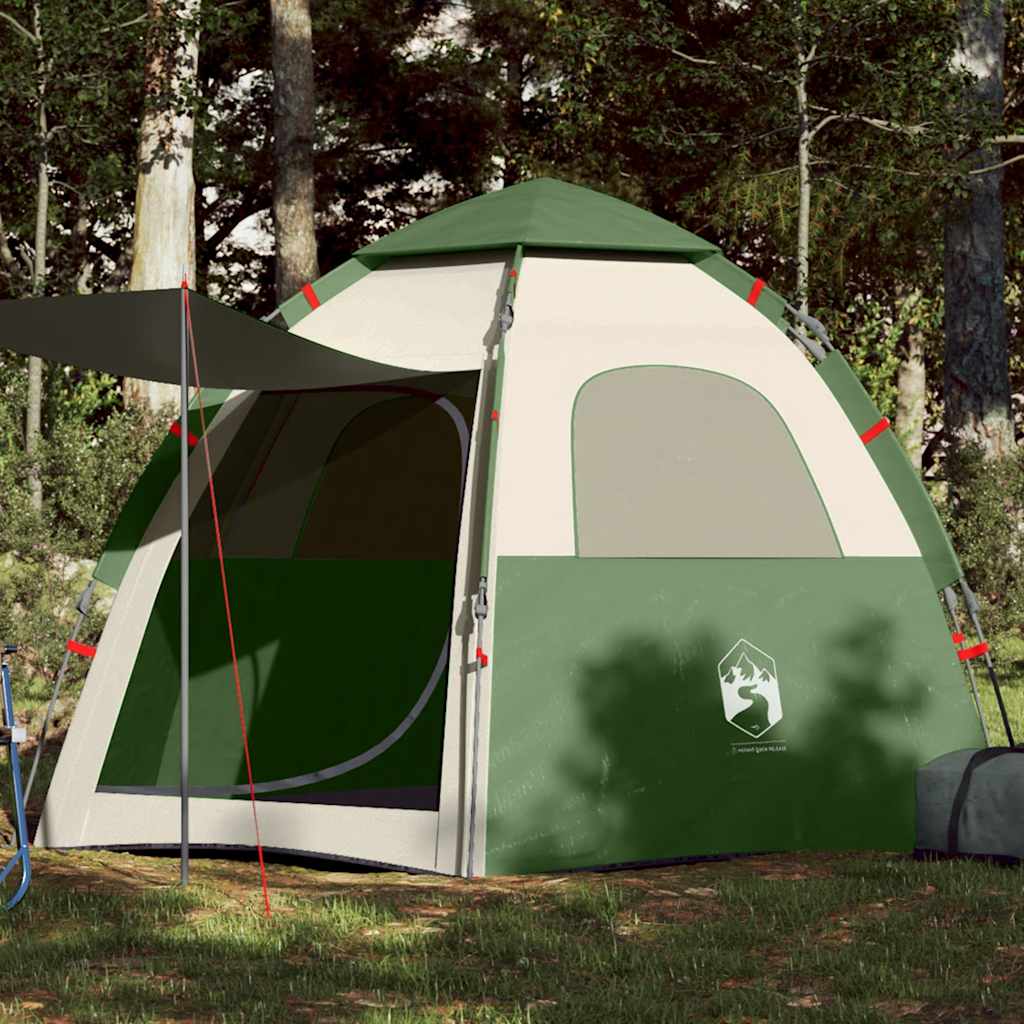 Vidaxl Campingzelt 4-Personen-Schnellspanner grün