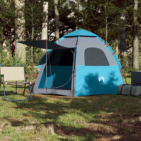 Vidaxl Campingzelt 4-Personen-Schnellspanner blau