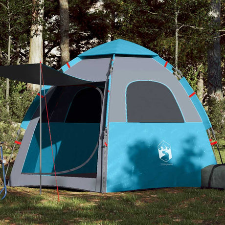 Vidaxl Campingzelt 4-Personen-Schnellspanner blau