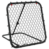 VidaXL Fußball-Rebounder verstellbar 84x73x60-80 cm Stahl schwarz