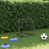 VidaXL Fußball-Rebounder verstellbar 84x73x60-80 cm Stahl schwarz