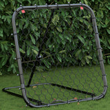 VidaXL Fußball-Rebounder verstellbar 84x73x60-80 cm Stahl schwarz