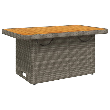 Vidaxl 2-delige tuinset met kussens poly rattan grijs