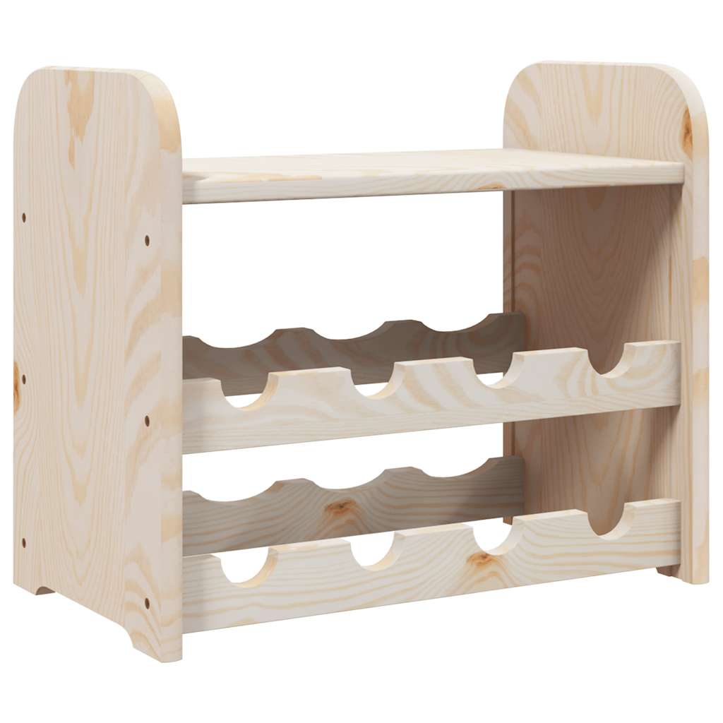 Vidaxl wijnrek met bovenblad 43x25x37 cm massief grenenhout