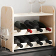 Vidaxl wijnrek met bovenblad 43x25x37 cm massief grenenhout