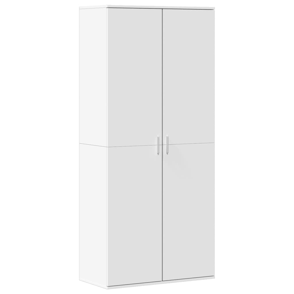 VidaXL Schuhschrank 80x39x178 cm Holzwerkstoff weiß