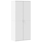 VidaXL Schuhschrank 80x39x178 cm Holzwerkstoff weiß