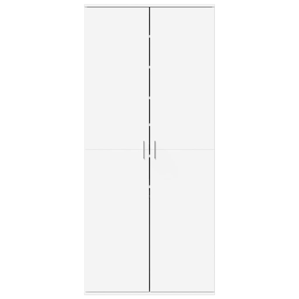 VidaXL Schuhschrank 80x39x178 cm Holzwerkstoff weiß