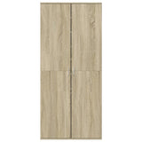 VidaXL Schuhschrank 80x39x178 cm Spanplatte Sonoma-Eiche