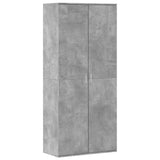 VidaXL Schuhschrank 80x39x178 cm Spanplatte betongrau