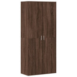 VidaXL Schuhschrank 80x39x178 cm, fertige Holzfarbe, braune Eiche