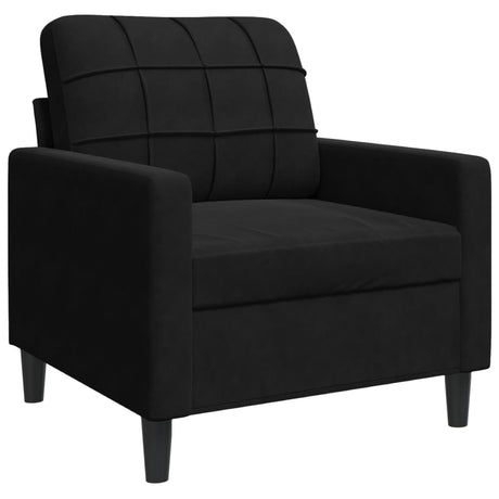 Vidaxl fauteuil 60 cm fluweel zwart