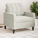 Vidaxl fauteuil 60 cm fluweel crèmekleurig