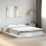 Vidaxl bedframe bewerkt hout wit 150x200 cm
