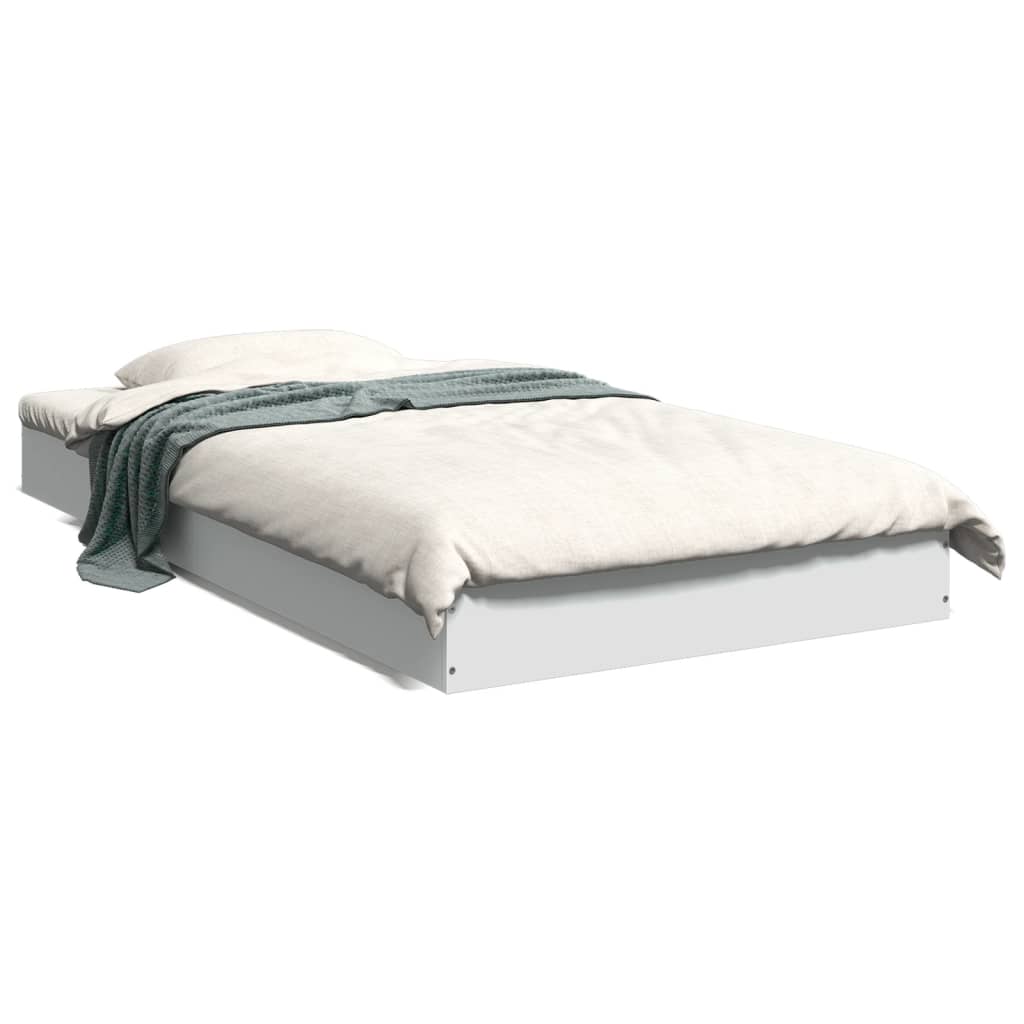 Vidaxl bedframe bewerkt hout wit 90x190 cm