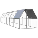 VidaXL Hühnerstall 2x12x2 m aus verzinktem Stahl