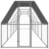 VidaXL Hühnerstall 2x12x2 m aus verzinktem Stahl